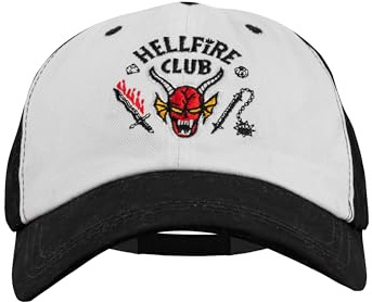 Cinereplicas Stranger Things – Hellfire Club basebollkeps – officiell licens, hellfire club, One size
