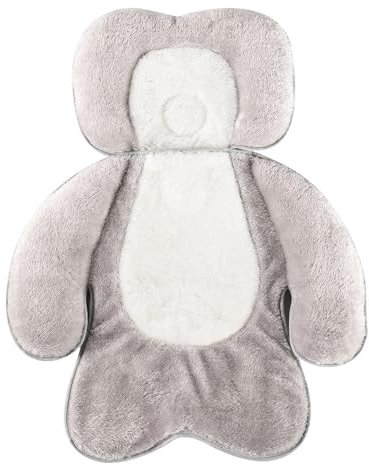 JUMUAO Baby Sitzauflage Winter,Universale Sitzeinlage aus Flor,Kinderwagen-Sitzkissen,Atmungsaktive Sitzeinlage Sportsitz,Einlage für Kindersitz, Babyschale, Babytrage, Kinderwagen, Buggy (Grau)