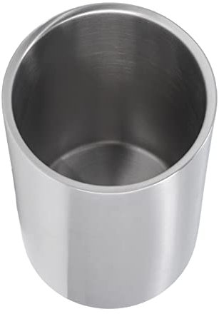 Raffreddatore per Vino per Bottiglie, Secchiello per Vino Secchiello per Champagne Sottile e Compatto Doppio Acciaio Inossidabile Forma Dritta Sottile per Famiglia, Bar,