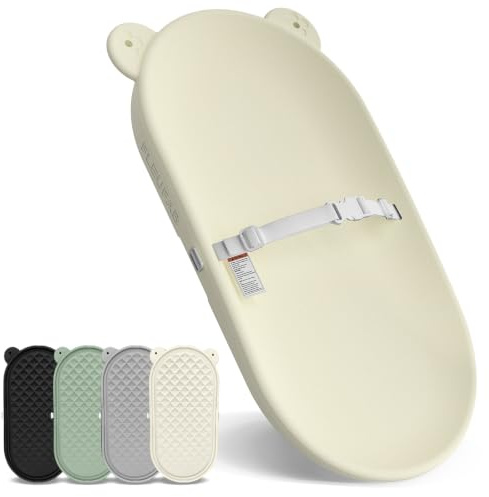 FLEUFAB Baby Changing Pad, EVA Waterproof Non-Slip Portable Mat, Oat