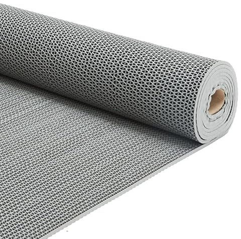 vootun PVC-dräneringsmatta 90 x 300 cm, 5,5 mm tjock halkfri halkfri matta poolmatta, kommersiella köksmattor duschmatta, badrumsmatta våtrum för kök våtrum pool garage