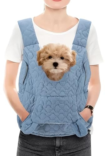 Sac à Dos de Transport pour Chien,Matériau Respirant et Doux avec Poches - Transporteur Dorsal Souple pour Chien Et Chat - pour Petits Et Moyens Chiots Camping Randonnée Vélo