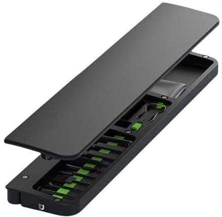 Osmond Kit di Pulizia Digitale 22 In1 per Laptop Tastiera Telefono Vassoio Cuffie Pulitore per Schermo Raccoglitore di Polvere Nero