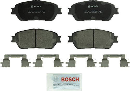 BOSCH BC906 QuietCast Premium Ceramic Disc Brake Pad Set - Compatible with Select Lexus ES300, ES330; Toyota Avalon, Camry, Sienna, Solara, Tacoma; FRONT