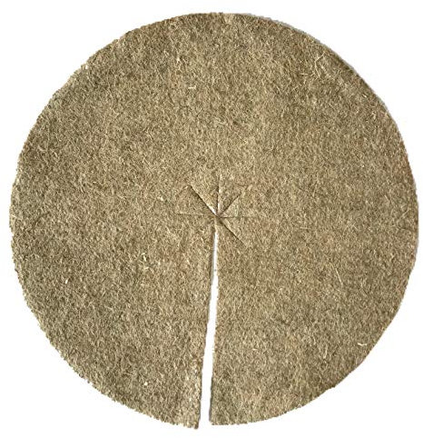 pemmiproducts Mulchscheiben aus 100% Hanf, 50er Pack, Durchmesser: 80 cm, 5 mm dick (EUR 6,00 je Stück), Pflanzenschutzmatte, Unkrautschutzmatte, Winterschutzmatte, 100% biologisch abbaubar