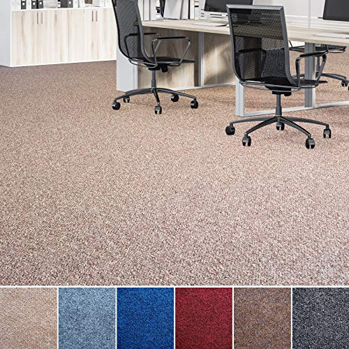 casa pura Moquette aiguilletée - Revêtement de Sol Antidérapant pour Bureau Hôtel Centre Commercial, Certifié Gut en Allemagne - Résistant au Lavage, Epaisseur 2mm (Malta-Beige 200x200cm)