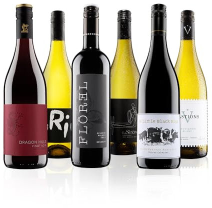 Virgin Wines - The Ultimate Selection Mixed Wine Case - 6 Bottles (75cl) - Pinot Noir, Italian Pinot Grigio, Shiraz Cabernet, Chenin Blanc & More