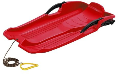 Prosperplast - Trineo HORNET direccionable con frenos y cuerda, color rojo