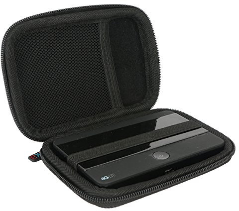 Khanka Hart Tasche für TP-Link M7350 mobiler WLAN Router WiFi Hotspot Schutzhülle Case. (Passt für M7350, Schwarz)
