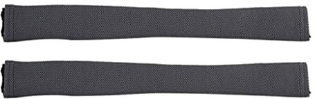 LOVIVER 2pcs Armlehnenschoner Armlehnenbezüge Schreibtischstuhl Armlehnen Schonbezug mit Reissverschluss - Grau