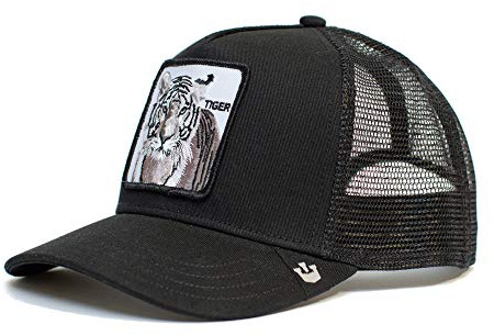 Goorin Bros. Truckerkappe, Schwarz (Silver Tiger), Einheitsgröße, Einheitsgröße