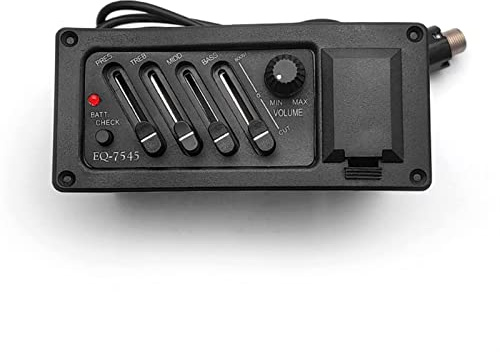 Zengxue Gitarr pickuper 4 Band Akustisk Gitarr Pickup Gitarr Preamp Amplifier Vänster Hand Pickup