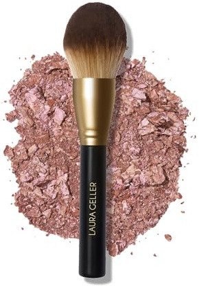 LAURA GELLER Classic Bronzer Brush - Large Face Powder Brush for Contour, Blush, and Setting Powder - Ultra-Soft, Fluffy Powder Brush for Makeup