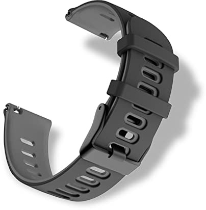 RoYiio silikonarmband för stötdämpningsbredd 20 mm, 22 mm, bekvämt vattentätt, sport ersättningsarmband armband för kvinnor män