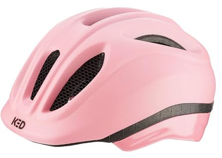 KED Meggy II Trend | Kinder Fahrradhelm Insektenschutznetz Integriertes LED-Rücklicht maxSHELL Technologie, Flamingo Pink Matt, 44-49 (XS)