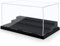 Mlikero Minifigure Display Case for Action Figures Blocks, Clear Dustproof Acrylic Display Box Storage with 3 Movable Steps Gifts for Children (Black)