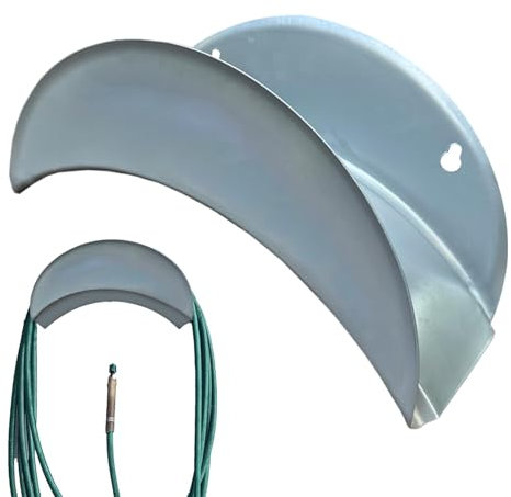 Schlauchaufhänger für den Außenbereich, wandmontierte Schlauchtrommelhalterung, robuste Schlauchaufhänger, Wandhalterung, Gartenschlauchaufbewahrung, stabiler Schlauchständer für