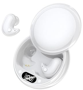 Xmenha Écouteurs de Sommeil Écouteur Bluetooth Oreillettes Casque d'oreille Intra- Auriculaires Confortable en Anti Bruit avec Micro & Réduction du Bruit Léger à Porter