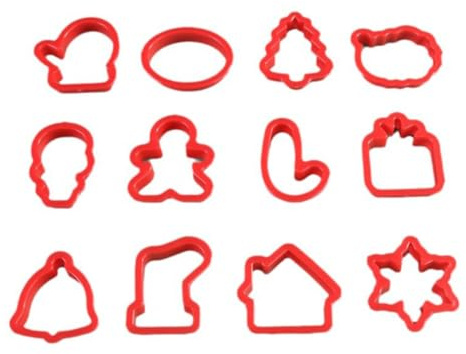 Juguta 12 Herramientas de Arcilla, Juego de Plastilina, Moldes de Plastilina, Accesorios de Arcilla de Modelado, Regalos para Niños, Manualidades Infantiles, Regalos de Navidad, Decoraciones Navideñas