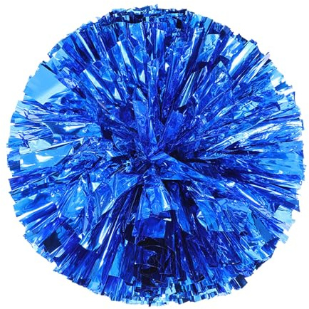 Pompon da cheerleading per cheerleading, grandi ragazze e bambini, per di danza, 30 cm, da cheerleader con anelli per le dita, per feste in costume