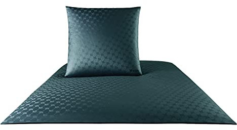 JOOP! Bettwäsche Cornflower quarz 4020-29 135x200 cm + 80x80 cm - 100% Baumwolle Jacquard mit Cornflower Motiv