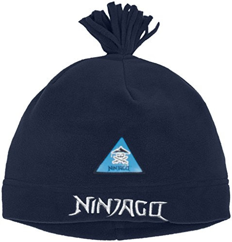 LEGO Wear Jungen Mütze Boy Ninjago ACE 708 Fleecemütze, Gr. 50 (Herstellergröße: 52), Blau (Dark Navy 589)