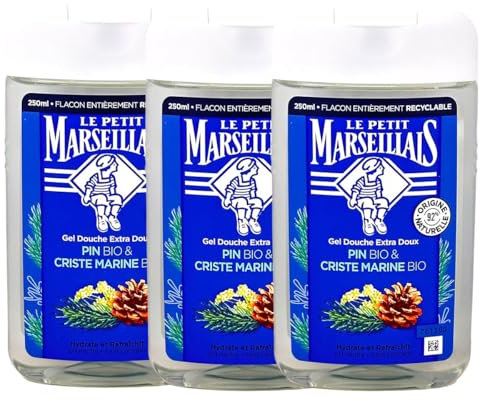 3er-Pack Le Petit Marseillais Duschgel mit Pinie und Meerfenchel