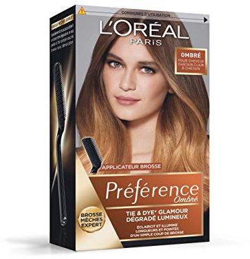 L'Oréal Paris Préférence Ombré Tie & Dye Glamour Cheveux Châtain Clair (N°1)