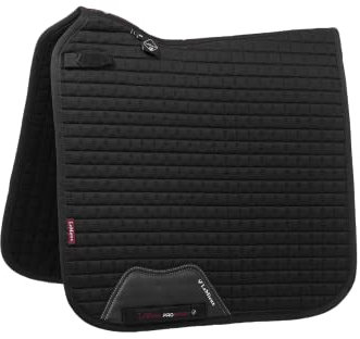 LeMieux Prosport Baumwolle Dressur Quadrat Sattelunterlage, Schwarz, S/M