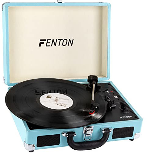Platine Vinyle Fenton RP115 • Sortie RCA, entrée jack 3,5 mm et alimentation USB • 3 vitesses pour disques 33, 45 et 78 tours, avec adaptateur • Logiciel et câble USB pour numériser vos vinyles inclus