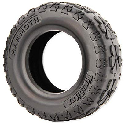 Mammoth TireBiterII – Juguetes de Goma Natural para Perros masticadores Extremos – Juguetes para Perros para Juego Interactivo Extra Largo – Juguetes masticadores agresivos para Perros medianos y