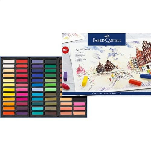 Faber-Castell Mini-Pastellkreide, weich, 72 Farben