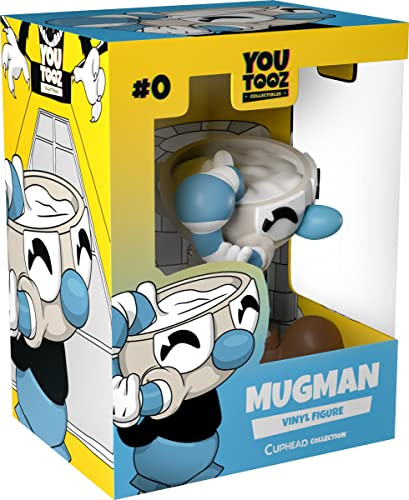 Youtooz Mugman Vinyl Action Figure, 3.7 Mugman Cuphead Collection, Based on Cuphead Games