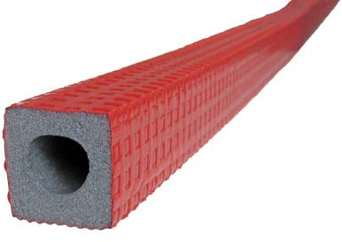 PE Rohrisolierung rot eckig Größe 28 mm / 9 mm