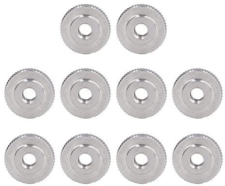 Jeu D'écrous Moletés en Acier Inoxydable avec écrou à Tête Plate moleté Standard DIN467 (M6)