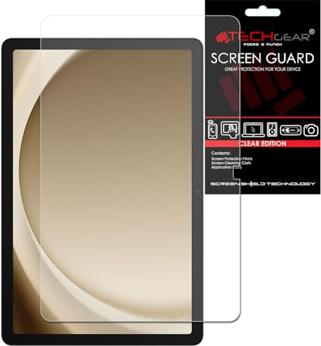 TECHGEAR Protectores de pantalla para Galaxy Tab A9 Plus de 11 pulgadas (SM-X210 / SM-X215), protector de pantalla ultra transparente diseñado para Samsung Galaxy Tab A9 Plus de 11 pulgadas 2023