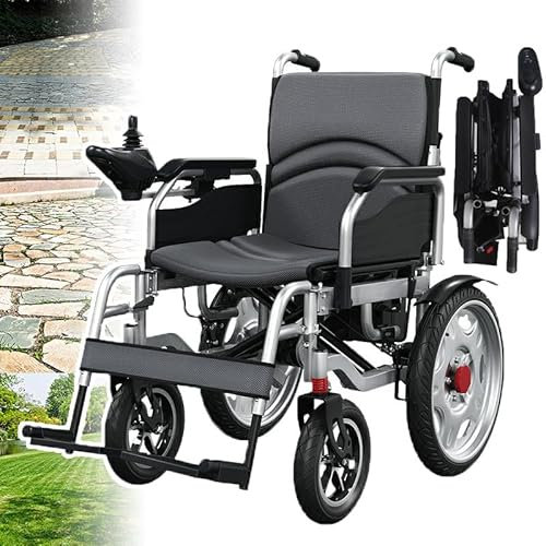500 W Faltbarer Elektrorollstuhl Mit Rückfahrerinnerung/Elektronischer Bremse, Tragbare Elektrorollstühle (Last: 200 Kg), 360° Universell Drehbarer Joystick