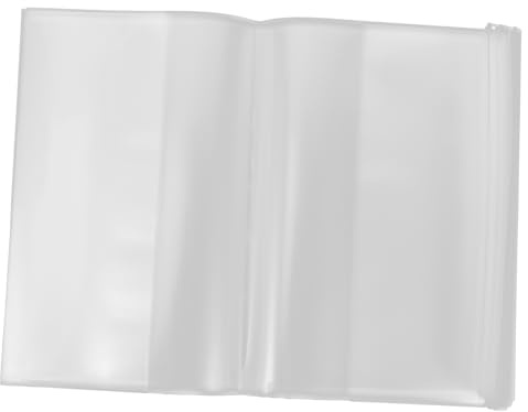 HOODANCOS Couverture De Protection Du Livre Transparente Réglable Housse De Livre En Plastique Pour Livres Souples Protège-Cahier Transparent Facile À Nettoyer 20 Pièces 12.60 X 8.35 in