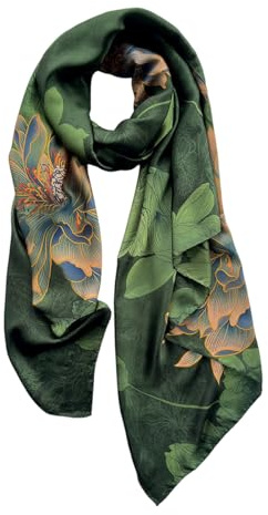 FONYVE Long Silk Like Scarf Lightweight Satin Scarves Large Sunscreen Shawl Wrap for Women