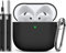 Inesore Compatible with Airpods 4 Case Cover,Silicone Protective Case for Apple Airpods 4 ANC Version, Support Wireless Charging and Front LED Visible, with Cleaner Pen,Black