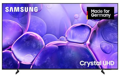 Samsung Crystal UHD U8079F 4K 75 Zoll (189 cm) LED Fernseher, Crystal Prozessor 4K, MetalStream Design, SmartThings, AI Upscaling, Gaming Hub, Knox Security, Kostenlose Inhalte, Smart TV (2025)