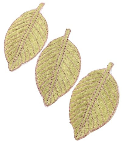 SWOOMEY 3piezas Horquilla De Verde Bordado Fashion Fixing Clips Mujeres Accesorios Cabello