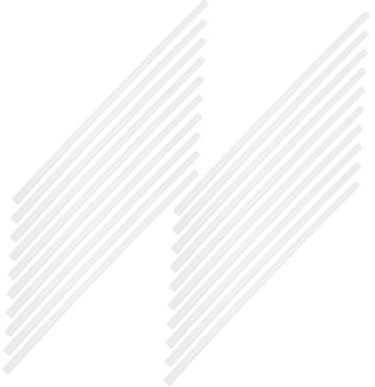 Housoutil 20 Pièces de colle thermofusible adhésif tige de colle bricolage taille petit chaleur enfants mini bâtons de colle chaude colle pour bricolage Résine environnementale blanche