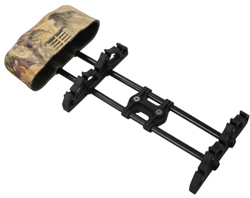 Kisangel Caja De Almacenamiento De Flechas para Compuesto 5 Flechas, Soporte Portátil Resistente Al Desgaste, Diseño Desmontable, Camuflaje para y Tiro Al Aire Libre