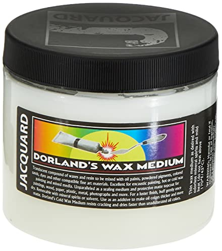 Dorland's Wax Medium, Versatile Cold Wax for Oil Paints and Mixed Media, Protective Matte Varnish to Seal Artwork, Artist Grade Finishing Compound, 16 fl oz