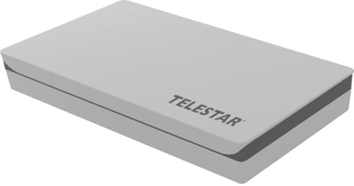 TELESTAR DIGIFLAT 1 – Antenna piatta (antenna satellitare per 1 utente, montaggio su finestra/parete/palo, incl. utensili di montaggio)