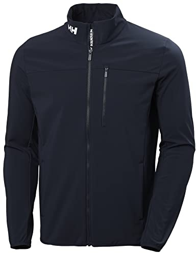 Helly Hansen Hombres Chaqueta Crew Softshell 2.0, Azul Marino, S
