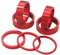 PLATT Fahrrad Ahead Vorbau Spacer 1/8 Aluminium MTB Rennrad Distanzscheiben Headset Spacer 2mm/3mm/5mm/4x10mm（7PCS）