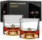 LIITON Exklusiv Whisky Gläser Set Fuji 2-teilig aus Kristallglas, Tumblergläser, Geschenke für Männer für Cocktails, Gin, Bourbon, Rum, Trinkgläser Geschenkset