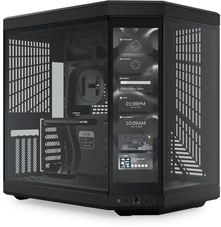 Hyte Y70 Touch Mid Tower Gehäuse - Schwarz (E-ATX/M-ATX/M-ITX)